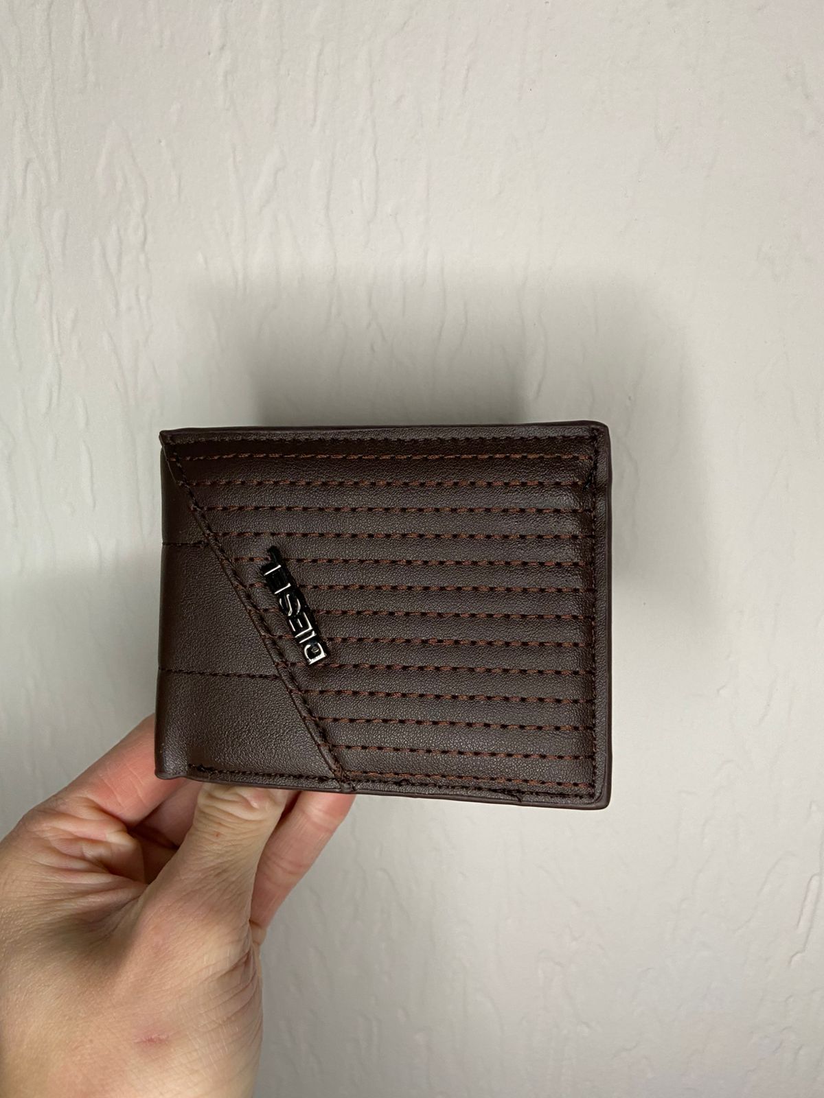 Biletera premiun cuero Diesel brown #007